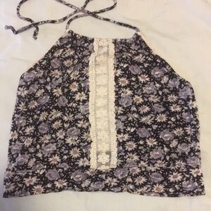 Girly halter crop top